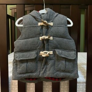 Baby GAP Puffer Vest (Hooded, 6-12m)